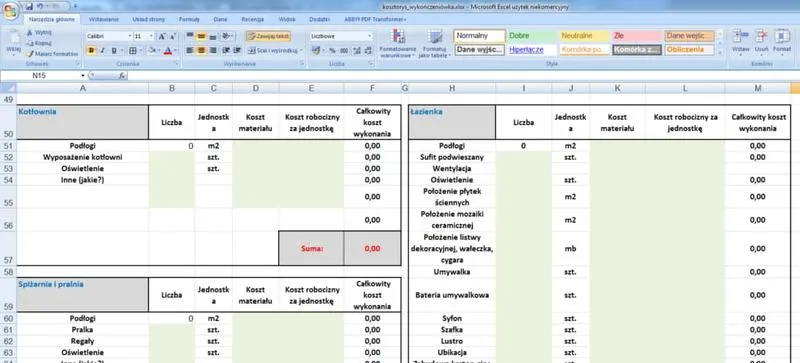 Jak przygotować dokładny kosztorys wykończenia domu w stanie deweloperskim?