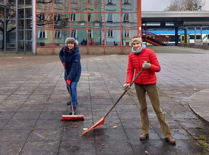 Sprzątanie otoczenia domu